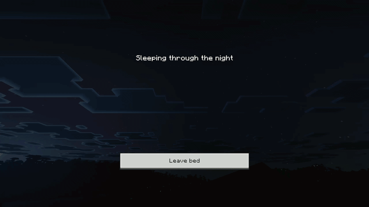 Smooth night transition while sleeping